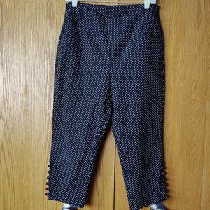 Breezes - Polka dot Stretch Capri Pants